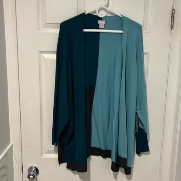NWT Chico’s Colorblock cardigan - Picture 1 of 4